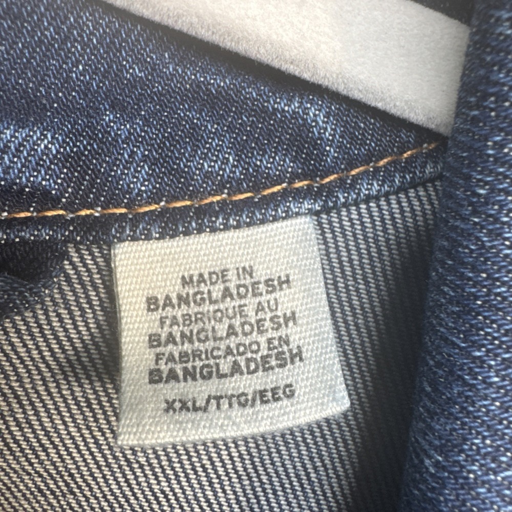 Levi's Men's‎ Trucker Jacket XXL Denim Blue Classic Jean Coat Levi Strauss - Picture 4 of 14